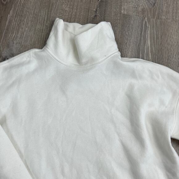 JoyLab Women's White Fleece Long Sleeve Tunic With Side Zip - Size Small - NWT - Picture 4 of 8